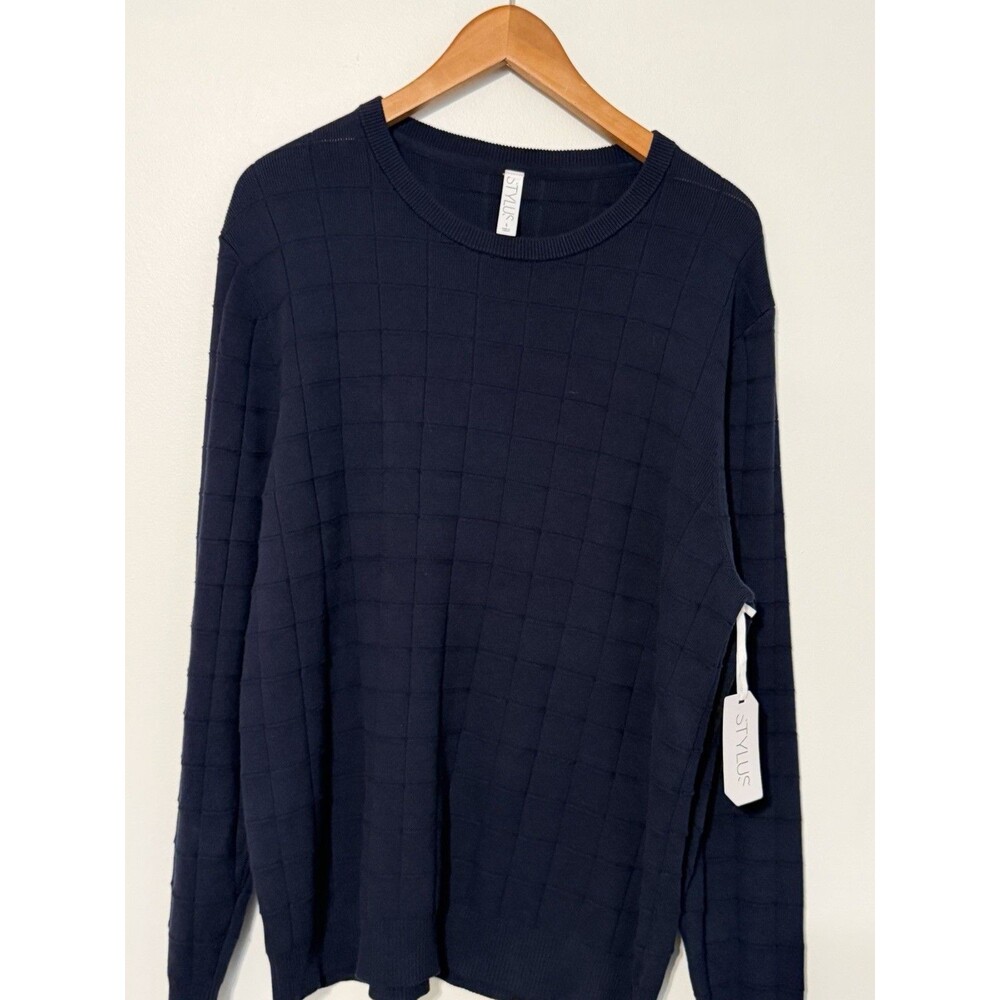 Stylus Men’s Crew Neck Long Sleeve Pullover Sweater (Size L)